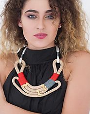 Beige Nomad-inspired handmade African statement rope necklace – YOONYQ
