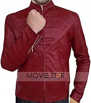 Smallville Red Leather Jacket | Clerk Kent Superman Jacket
