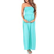 Strapless Maternity Dress | Maxi Maternity Dresses