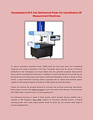 Development of a fast mechanical probe for coordination of measurement machines