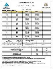 AIG Royal Price List | AIG Royal Special Payment Plan