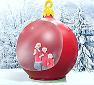 Giant Christmas Bauble Photo Booth