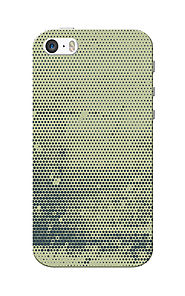 Caseria Black Dots Grey Slim Fit Hard Case Cover for Apple iPhone 5/5s