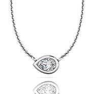 Baxter's Fine Jewelry: Forevermark The Forevermark Tribute™ Collection Pear Diamond Necklace