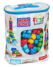 Mega Bloks First Builders Big Building Bag, 80-Piece (Classic)