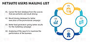 NetSuite Users Mailing List - NetSuite Users data - B2B Technology Lists