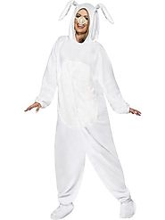 Adult Unisex Rabbit White Fancy Dress Costume | Fancy Panda