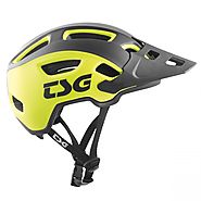 TSG - Helmet - Trailfox Graphic Design - Sides Acid Yellow-Black