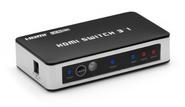 Kinivo 301BN Premium 3 port High speed HDMI switch with IR wireless remote and AC Power adapter - supports 3D, 1080p