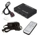 Fosmon Intelligent HDMI Switch / Switcher with IR Remote & AC Adapter - Supports 3D (5-Port)