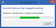 Internet explorer has stopped working Call 1800-986-4764