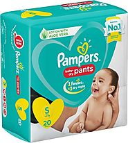 Pampers Baby-Dry Pants Diaper - S (20 Pieces)