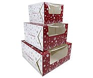 Serve your scrumptious cakes in Custom Christmas cake boxes!