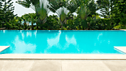 Recent trending pool designs fully embrace the edgy look and safety decorative concrete can bring with it.