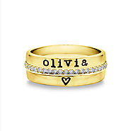 Shop Stackable 10K Yellow Gold Rings for Couples at Slate and Tell