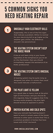 5 Common Signs You Need Heating Repair