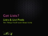 Top 10 reasons people love listly and list posts