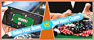 Difference between Real Money Online Casinos VS Online Poker Rooms.
