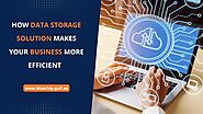 How Data Storage Solution Makes your Business more Efficient - bluechip