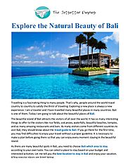 Explore the Natural Beauty of Bali