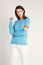 Summer Rainbow Crew in Azure Jumper 1234