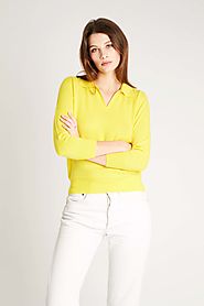 Shrunken Polo in Yellow Jumper 1234 | Call Now @2074864800