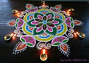colourful latest simple rangoli designs for diwali