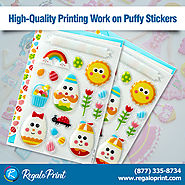 High-Quality Printing Work on Puffy Stickers - RegaloPrint