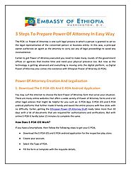 Ethiopian Power Of Attorney App