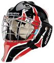 Bauer NME 3 Decal Senior Hockey Goalie Mask - Flame Black/Red