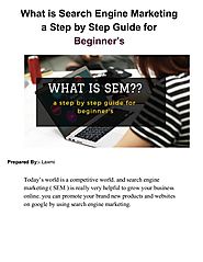 What is search engine marketing a step by step guide for beginner's