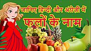 फलो के नाम | Fruits Names in Hindi And English | Fruits For Kids & Children