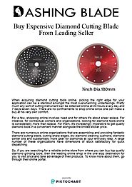 Buy Expensive Diamond Cutting Blade From Leading Seller