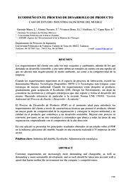 (𝗣𝗗𝗙) ECODISEÑO EN EL PROCESO DE DESARROLLO DE PRODUCTO. CASO DE ESTUDIO: INDUSTRIA JALISCIENSE DEL MUEBLE