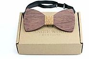 Buy Beautiful Wooden Bow Tie Online