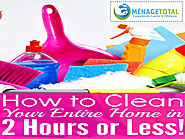 How to Clean Your Home in 2 Hours - Menage Total
