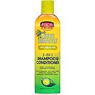 Get The Best Shampoo Conditioner 2 In 1 by African Pride Olive Miracle