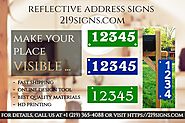 Reflective Address Markers - Reflective Signs