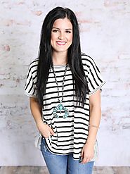 Striped and Ready Trendy Women's Tops | Southern Honey Boutique
