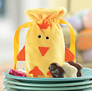 Fuzzy Chick Bag Filled with Chocolates
