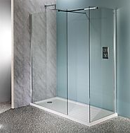 Ditch the Shower curtain and use a clear glass panel