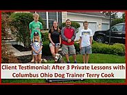 Columbus Ohio Dog Training Testimonial