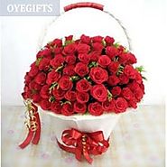 Romantic Roses Basket