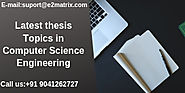 latest thesis topics in mechanical engineering