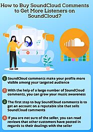 How to Buy SoundCloud Comments to Get More Listeners on SoundCloud?