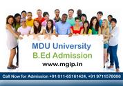 MDU University B.Ed Admission