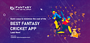 Quick ways to minimize the cost of the best Fantasy Cricket App: Look now!