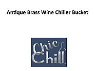 Antique Brass Wine Chiller Bucket