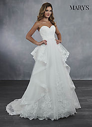 Bridal Wedding Dresses | Style - MB3056 in Ivory or White Color