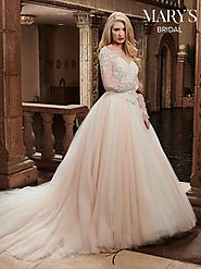 Bridal Wedding Dresses | Style - MB3027 in Ivory/Blush, Ivory, or White Color
